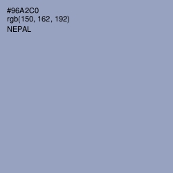 #96A2C0 - Nepal Color Image