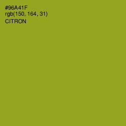 #96A41F - Citron Color Image