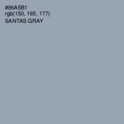 #96A5B1 - Santas Gray Color Image