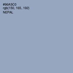 #96A5C0 - Nepal Color Image