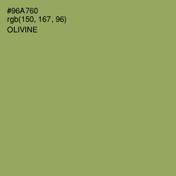 #96A760 - Olivine Color Image