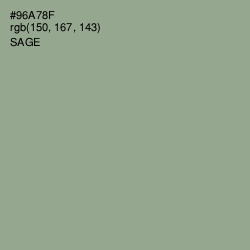 #96A78F - Sage Color Image