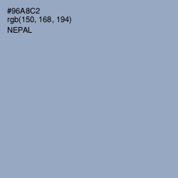 #96A8C2 - Nepal Color Image