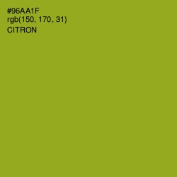 #96AA1F - Citron Color Image
