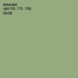 #96AA80 - Sage Color Image