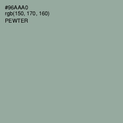 #96AAA0 - Pewter Color Image