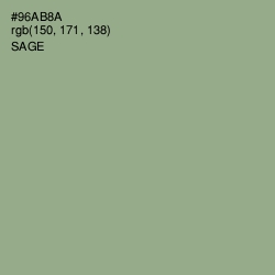 #96AB8A - Sage Color Image