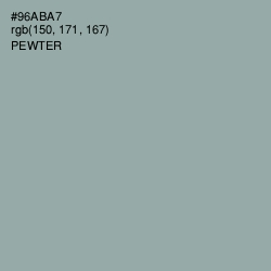 #96ABA7 - Pewter Color Image