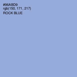 #96ABD9 - Rock Blue Color Image