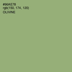 #96AE78 - Olivine Color Image