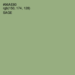 #96AE80 - Sage Color Image