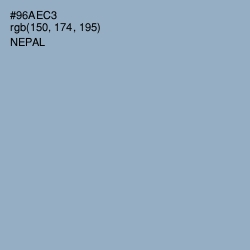 #96AEC3 - Nepal Color Image