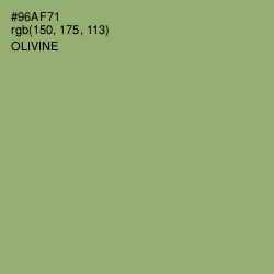 #96AF71 - Olivine Color Image