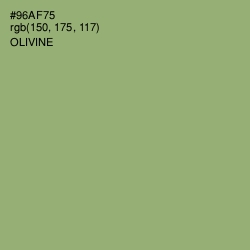 #96AF75 - Olivine Color Image