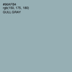 #96AFB4 - Gull Gray Color Image