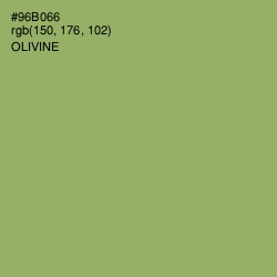 #96B066 - Olivine Color Image