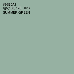 #96B0A1 - Summer Green Color Image