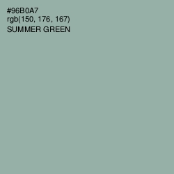 #96B0A7 - Summer Green Color Image