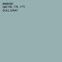 #96B0B1 - Gull Gray Color Image