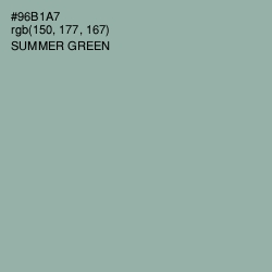 #96B1A7 - Summer Green Color Image
