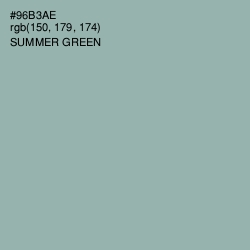 #96B3AE - Summer Green Color Image