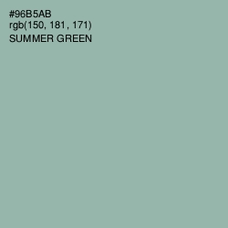 #96B5AB - Summer Green Color Image