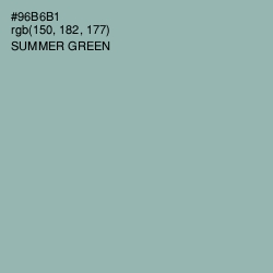 #96B6B1 - Summer Green Color Image