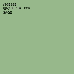 #96B88B - Sage Color Image