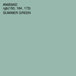 #96B8AD - Summer Green Color Image