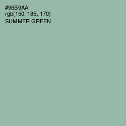 #96B9AA - Summer Green Color Image