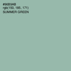 #96B9AB - Summer Green Color Image