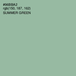 #96BBA2 - Summer Green Color Image