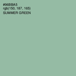 #96BBA5 - Summer Green Color Image