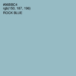 #96BBC4 - Rock Blue Color Image