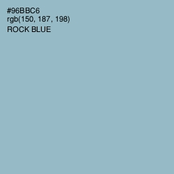 #96BBC6 - Rock Blue Color Image