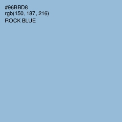 #96BBD8 - Rock Blue Color Image