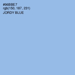 #96BBE7 - Jordy Blue Color Image