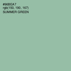 #96BEA7 - Summer Green Color Image