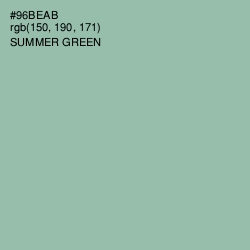 #96BEAB - Summer Green Color Image