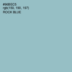 #96BEC5 - Rock Blue Color Image