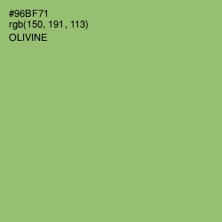 #96BF71 - Olivine Color Image