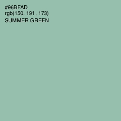 #96BFAD - Summer Green Color Image