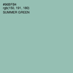 #96BFB4 - Summer Green Color Image