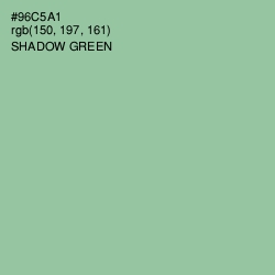 #96C5A1 - Shadow Green Color Image