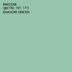 #96C5AB - Shadow Green Color Image