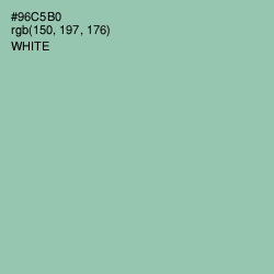 #96C5B0 - Shadow Green Color Image