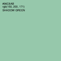 #96C8AB - Shadow Green Color Image