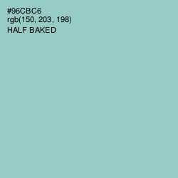 #96CBC6 - Half Baked Color Image