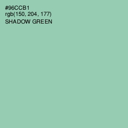 #96CCB1 - Shadow Green Color Image