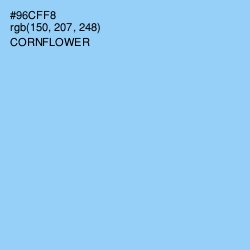 #96CFF8 - Cornflower Color Image